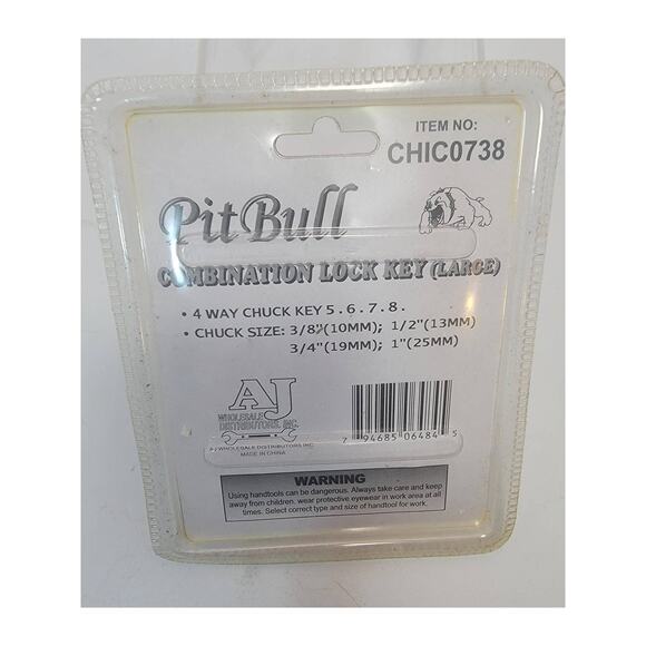 Pit-Bull Chuck Key New 4 Way Heavy Duty 4 in 1 Drills & Drill Press - Picture 2 of 2